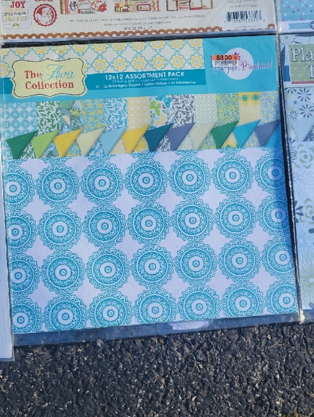 Assorted Patterned Scrapbook Paper Packs - Bright Multi-Color Sets - Picture 3 of 16